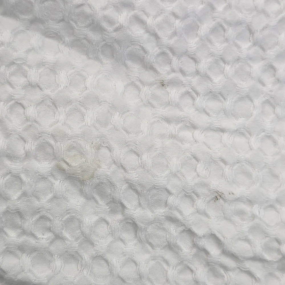 QUINCE Organic Luxe Honeycomb Duvet Cover King/Cal King White 6279